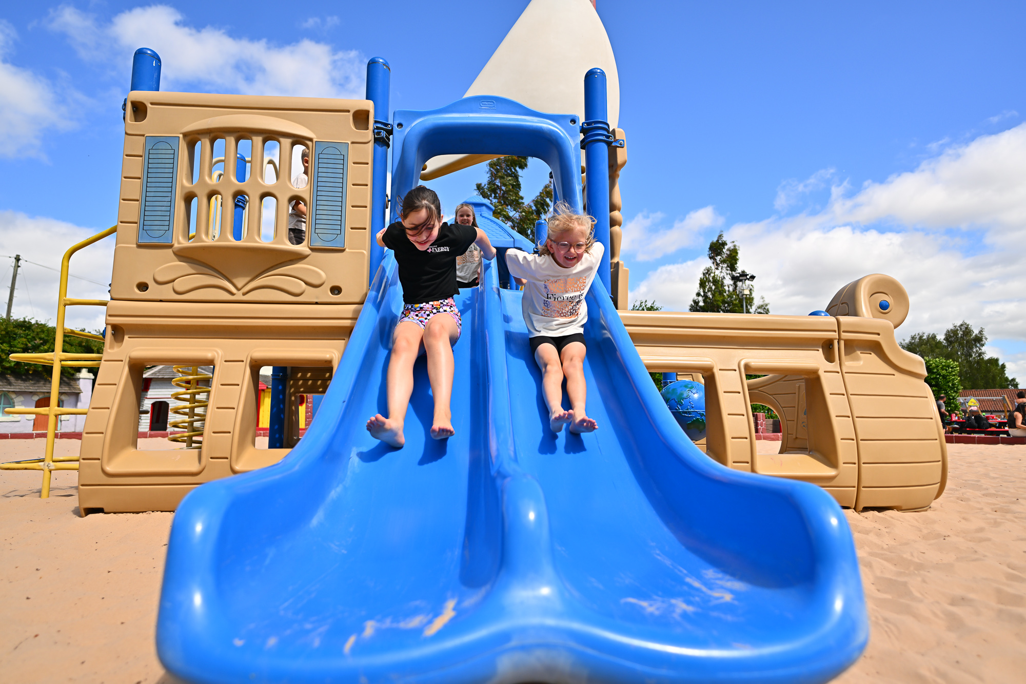 Captain Sandys Beach Play Area At Sundown Adventureland