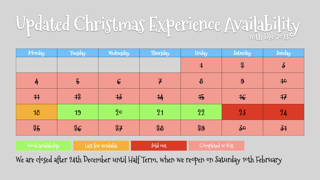 Christmas Availability Updated 3.001