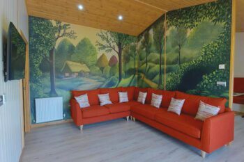 Rabbit Accessible 3 Bedroom Lodge at Sundown Adventureland inside living area