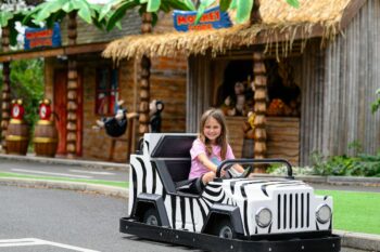 Monkey Mayhem Driving School at Sundown Adventureland theme park in Nottinghamshire 6 lead