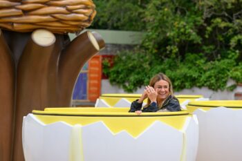 Okie Yolkie ride at Sundown Adventureland theme park near Yorkshire
