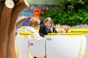 Okie Yolkie ride at Sundown Adventureland theme park near Yorkshire