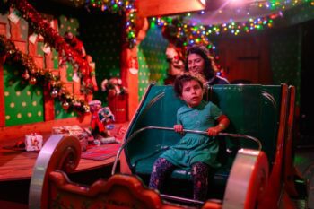 Santa's Sleigh Ride at Sundown Adventureland Christmas ride in Nottinghamshire 3