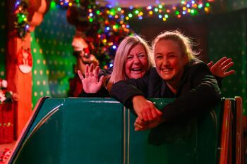 Santa's Sleigh Ride at Sundown Adventureland Christmas ride in Nottinghamshire 3