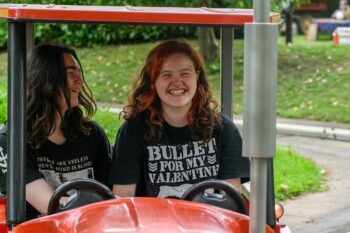 The Tractor Ride at Sundown Adventureland theme park for the under tens