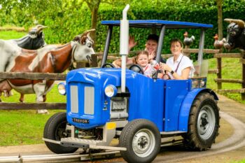 The Tractor Ride at Sundown Adventureland theme park for the under tens
