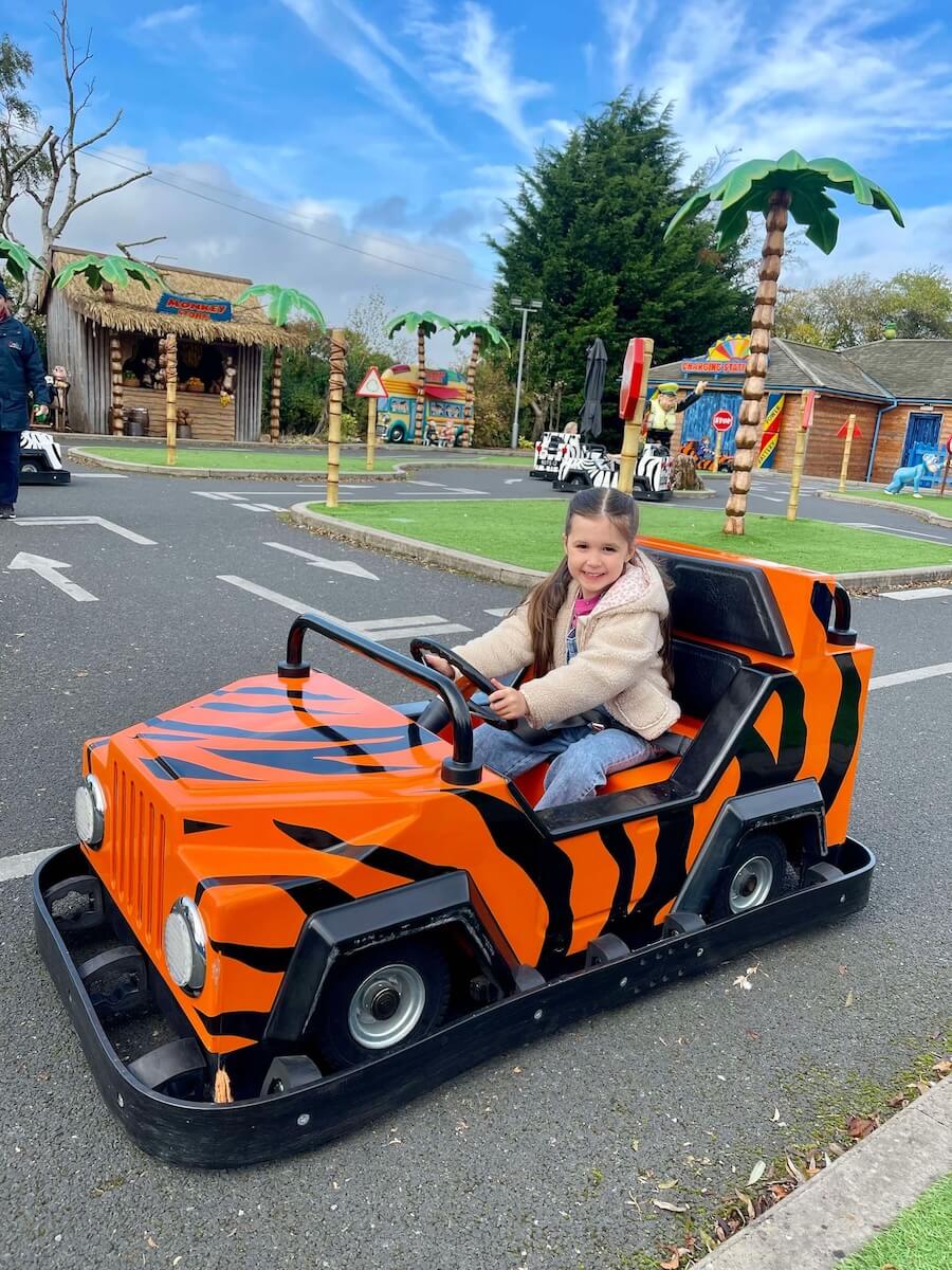 Learning to drive during the Halloween 2024 at Sundown Adventureland