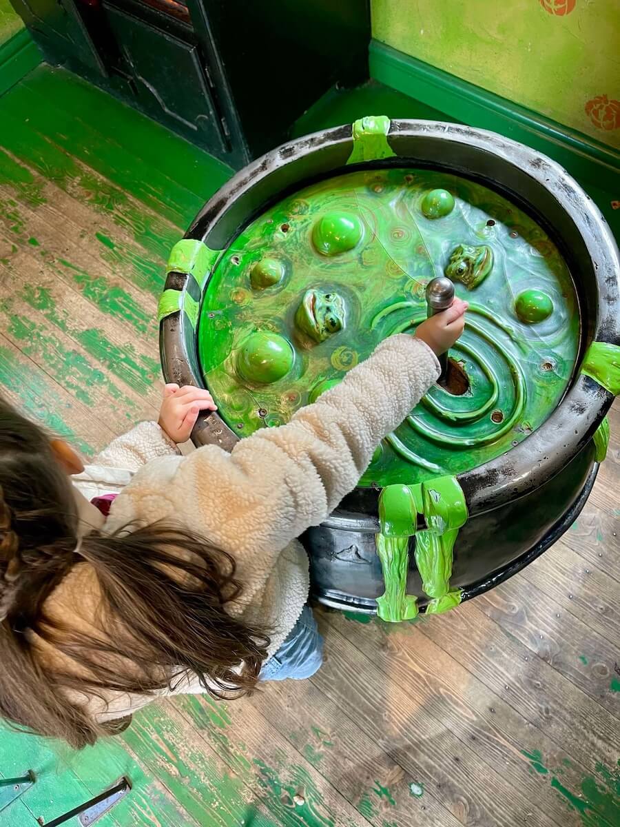 Theres a huge bowl of slime at Halloween 2024 at Sundown Adventureland