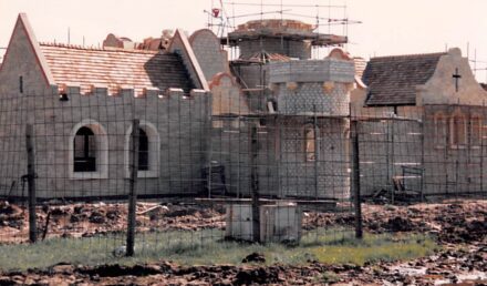 Old Lollipoppet Castle being built at Sundown Adventureland