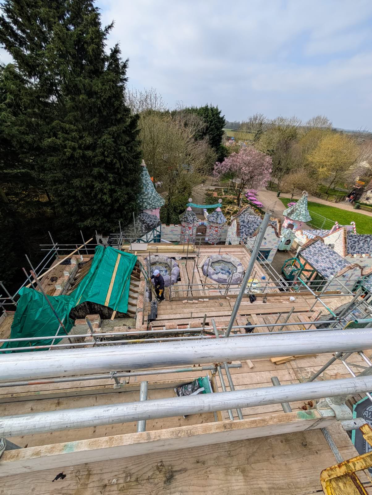 The Refurbishment of Lollipoppet Castle at Sundown Adventureland is underway