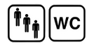Standing and Queuing or Urgent Access to Toilets symbol from Queue Assist Pass